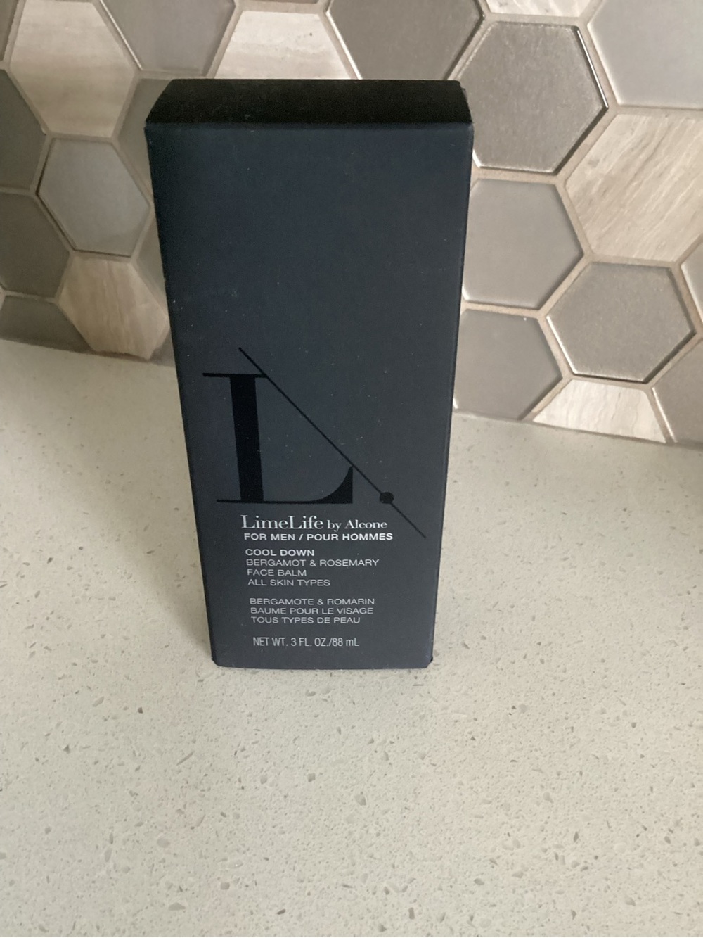 LimeLife by Alcone Men’s Cool Down Face Balm — Black